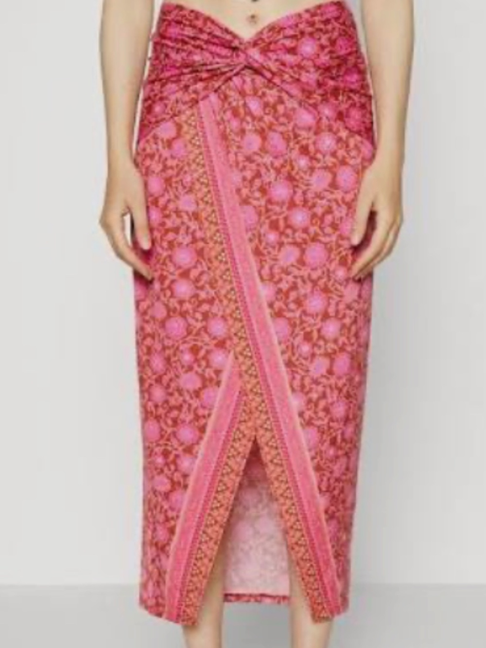 Free People Faux Wrap, Boho Chic, Sarong Skirt Size L